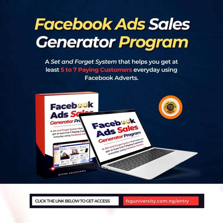Facebook Ads Sales Generator Program